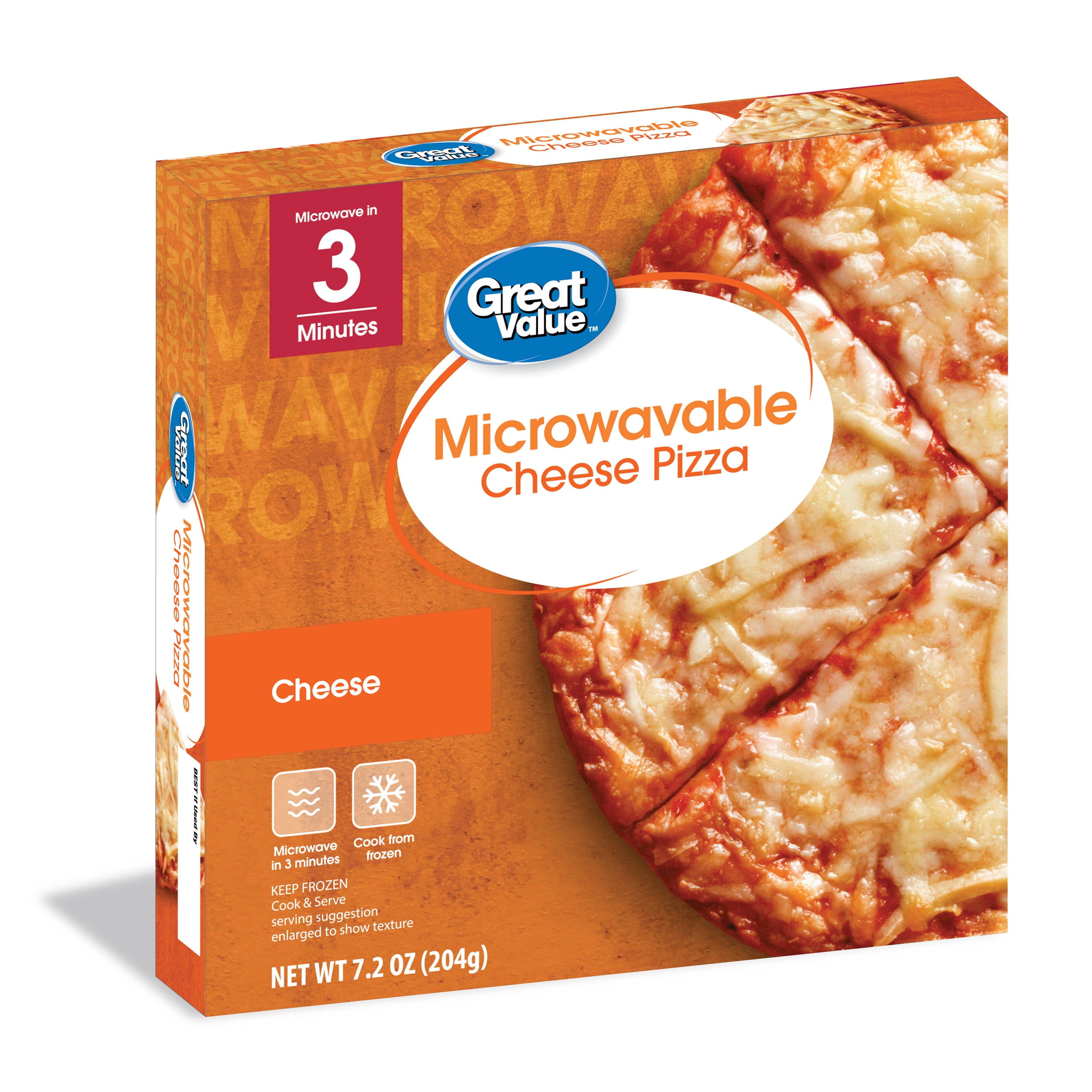 Microwavable Thin Crust Cheese Pizza | Great Value