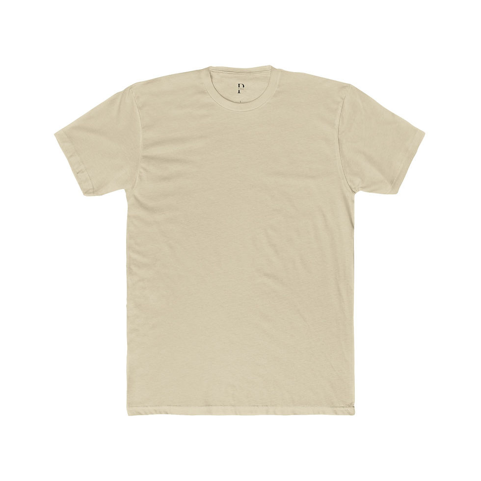 Thumbnail: Custom Text PrxT Unisex Cotton Crew Tee - Casual Comfort Neutral Colors