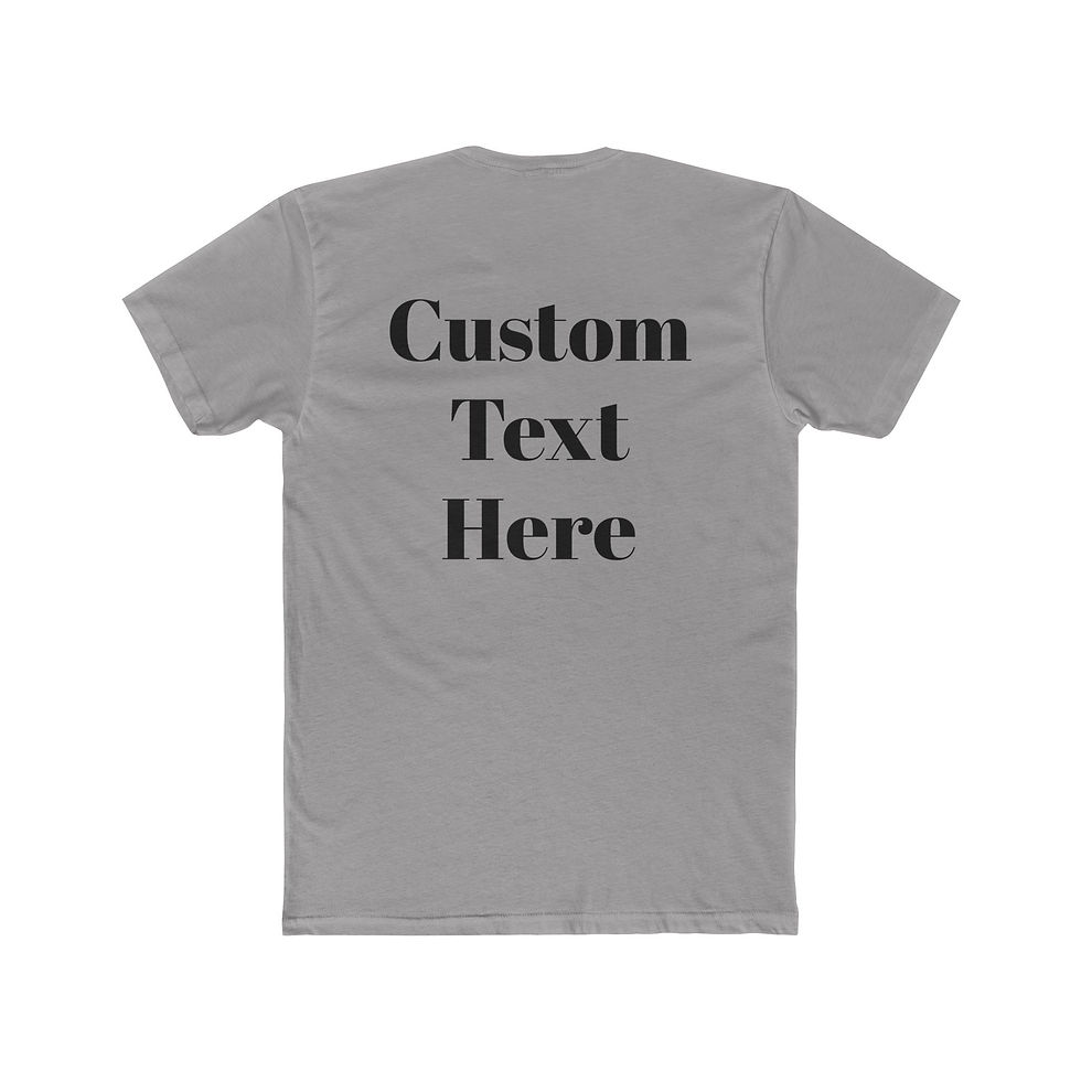 Thumbnail: Custom Text PrxT Unisex Cotton Crew Tee - Casual Comfort Neutral Colors