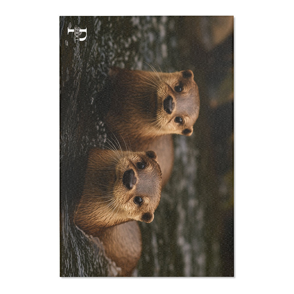 Thumbnail: Cute Otter Area Rug - Nature-Inspired Home Decor