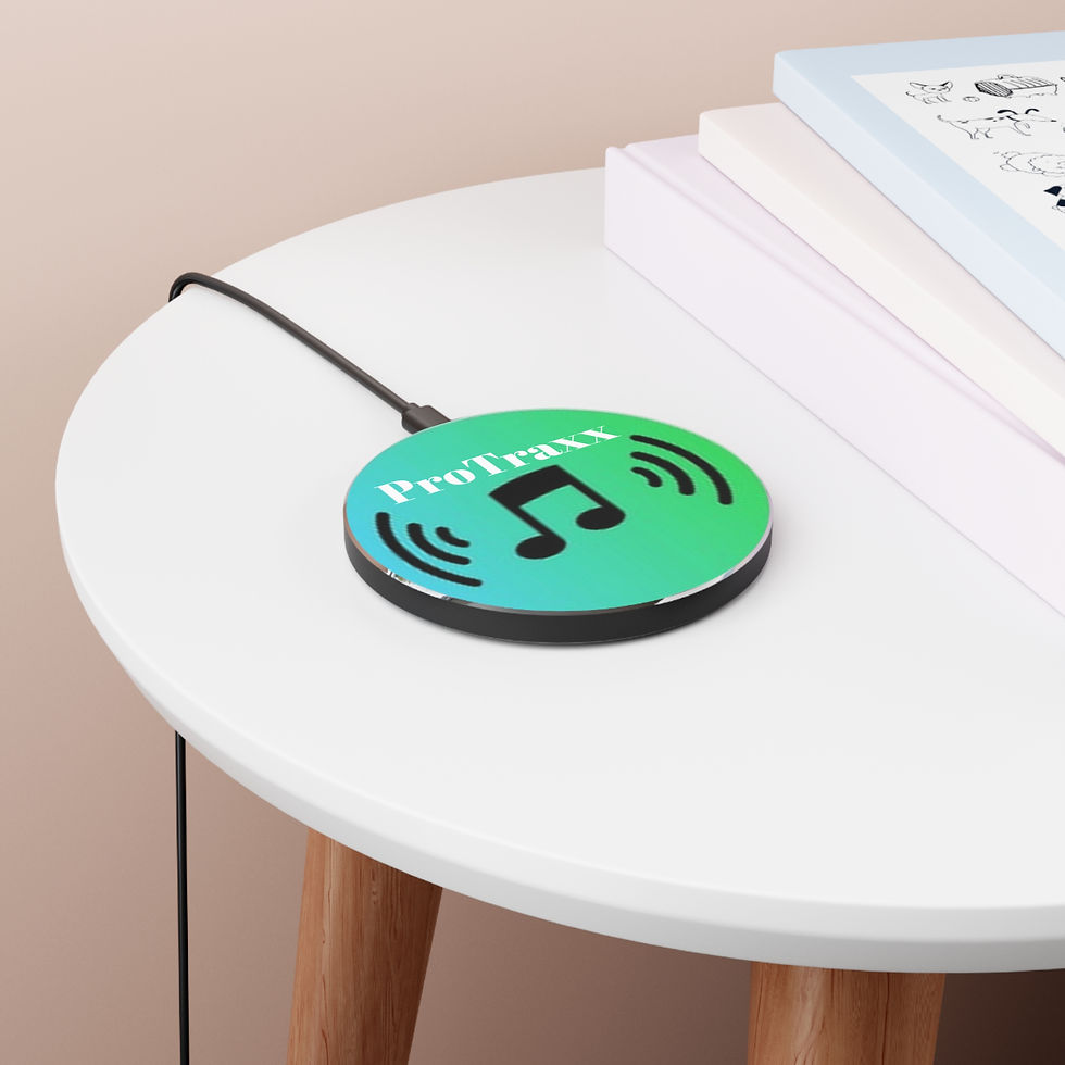 Thumbnail: Fast Wireless Charger with ProTraxx Logo - Stylish & Functional Tech Accessory