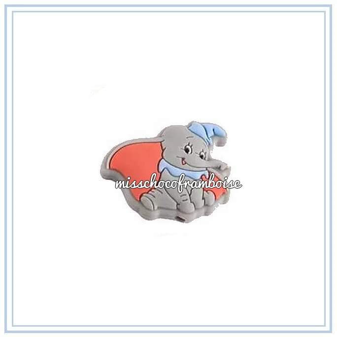 1 perle en silicone Dumbo