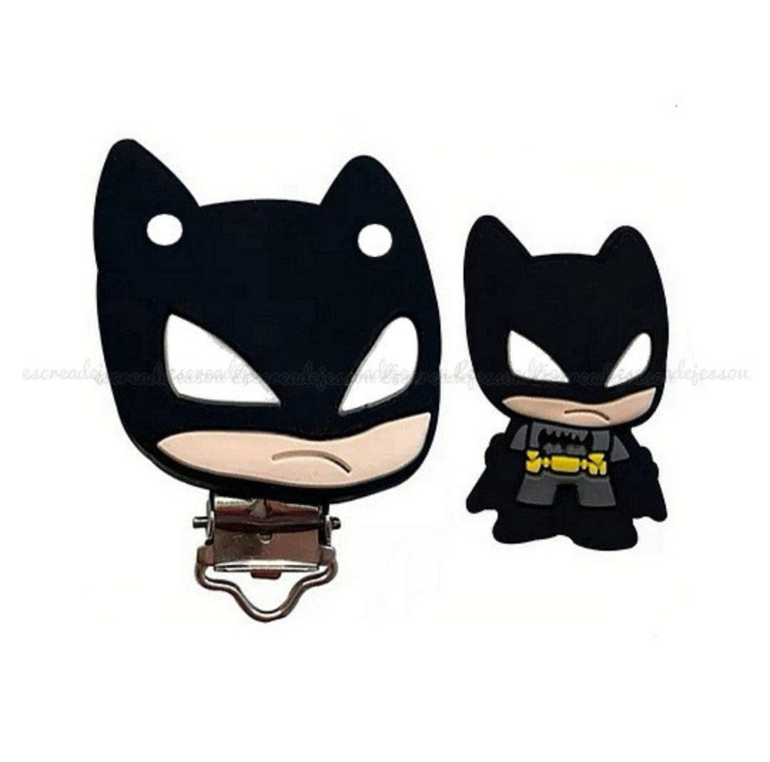 1 perle + 1 pince clip batman
