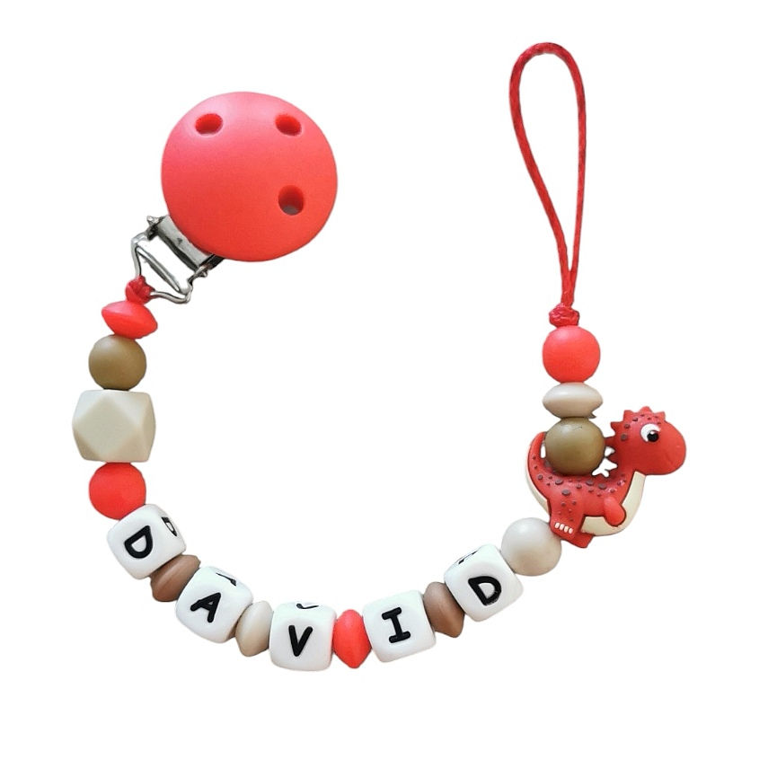 Attache tétine Dinosaure