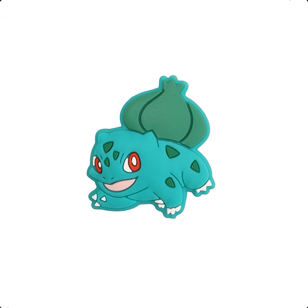 1 perle en silicone pokemon bulbizarre