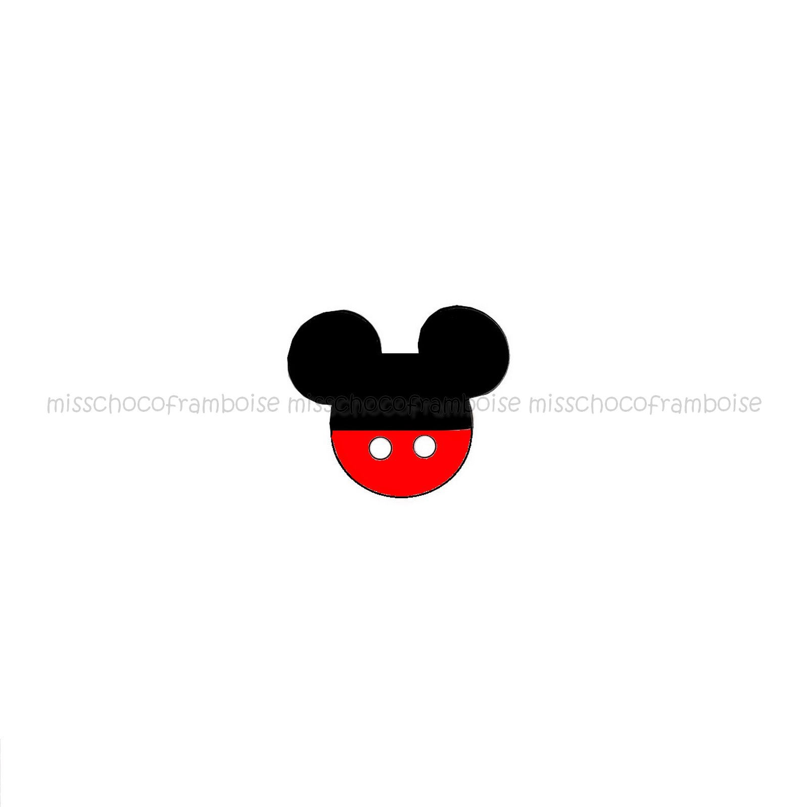 1 perle en silicone Mickey