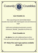 Crumble menu