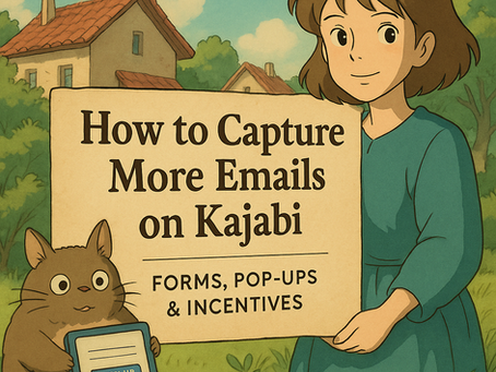 How to use Kajabi Forms (and not just hope) to capture more emails