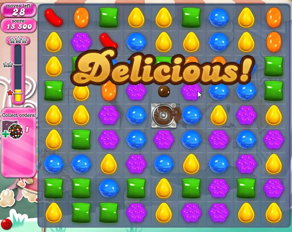 Imagem da tela do jogo Candy Crush Saga