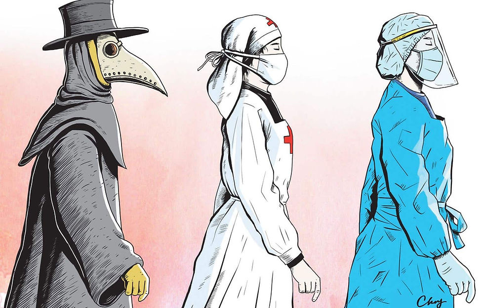 Diversas pandemias ocorreram na história da humanidade