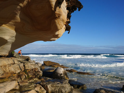 Tamarama beach at the end of the day