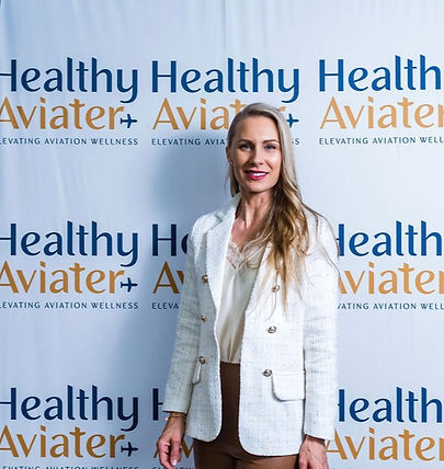 Founder Healthy Aviater at launch introducing holistic wellness consultation