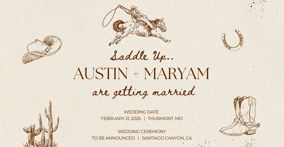 Brown Illustrated Western Dinner Party Invitation.png