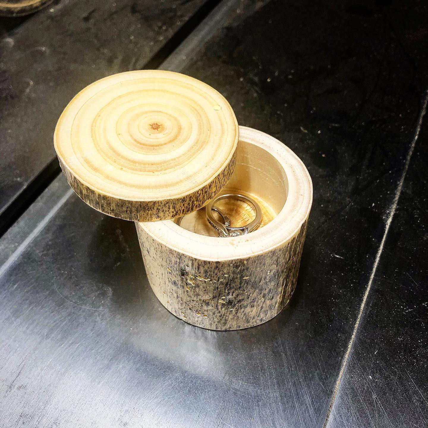 Live Edge Ring Box