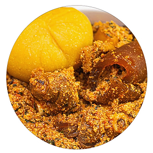 Eba with Egusi Soup