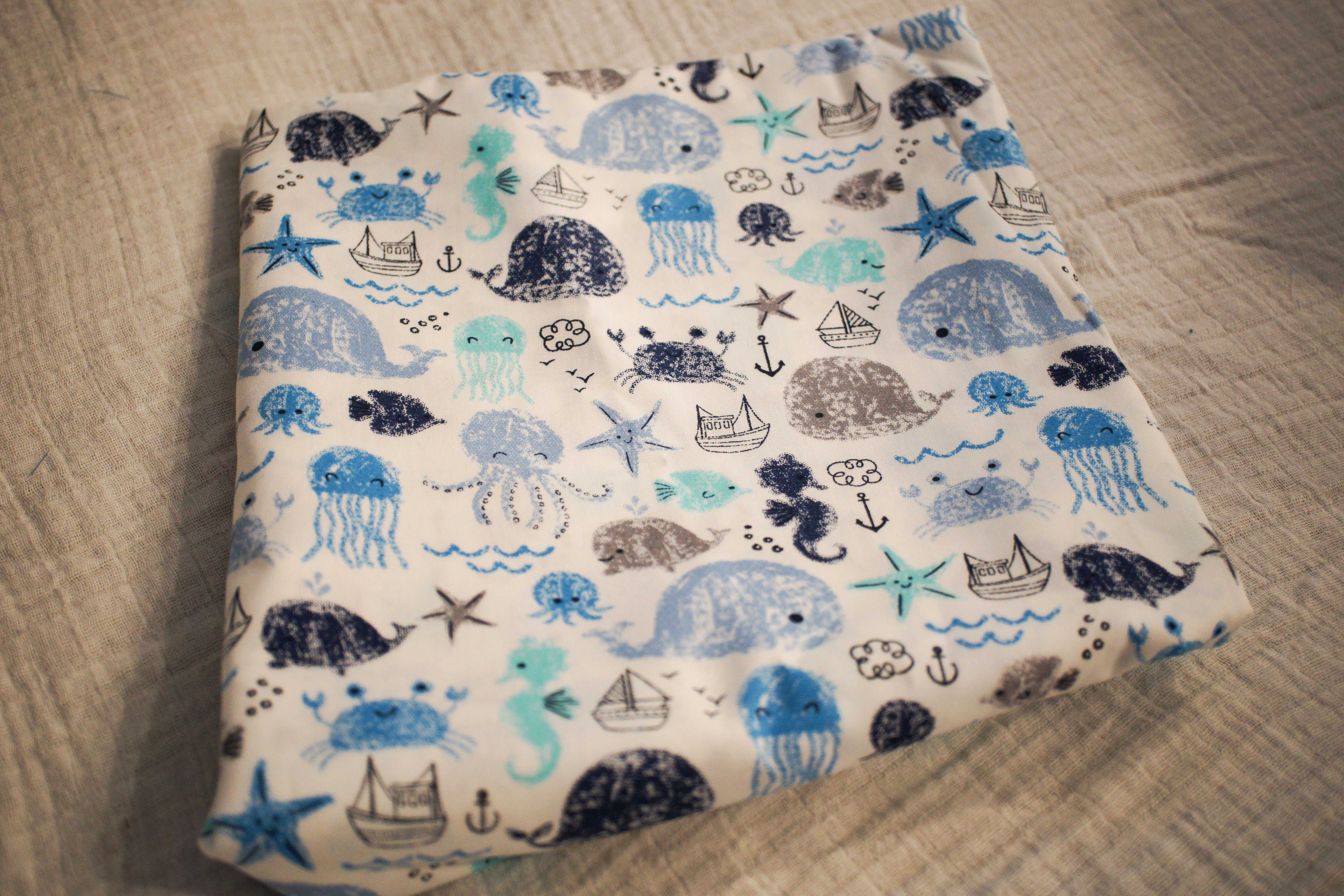 Ocean Print Romper Suit