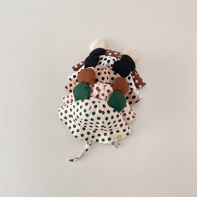 Thumbnail: Cute Cartoon Dot Print Baby Bucket Hat for Summer