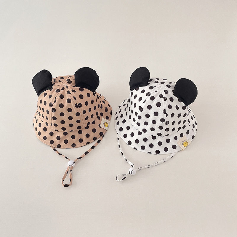 Thumbnail: Cute Cartoon Dot Print Baby Bucket Hat for Summer