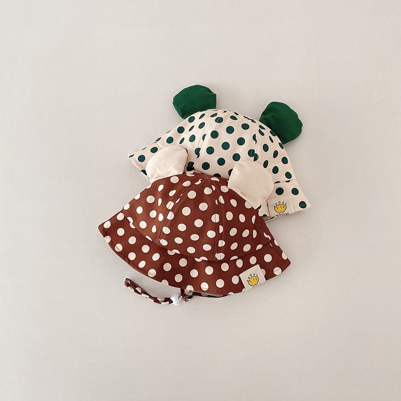 Thumbnail: Cute Cartoon Dot Print Baby Bucket Hat for Summer