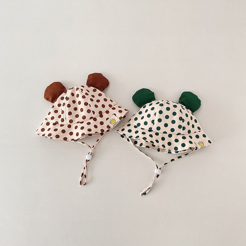 Thumbnail: Cute Cartoon Dot Print Baby Bucket Hat for Summer