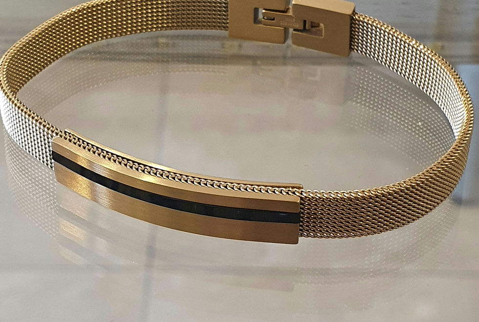 Stainless Steel Men's Bracelet ,Gold gormet ,Men's jewelry,Gift for him