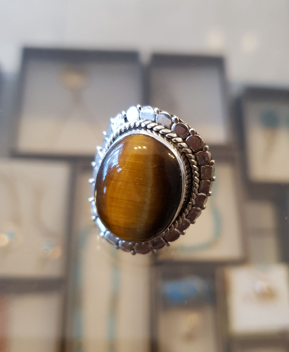 Thumbnail:   Tiger eye gemstone ​​ring,Gemstone ring,925 silver ring,Tiger eye ring