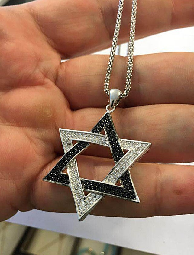 Silver pendant , Star of david pendant, star of david jewelry