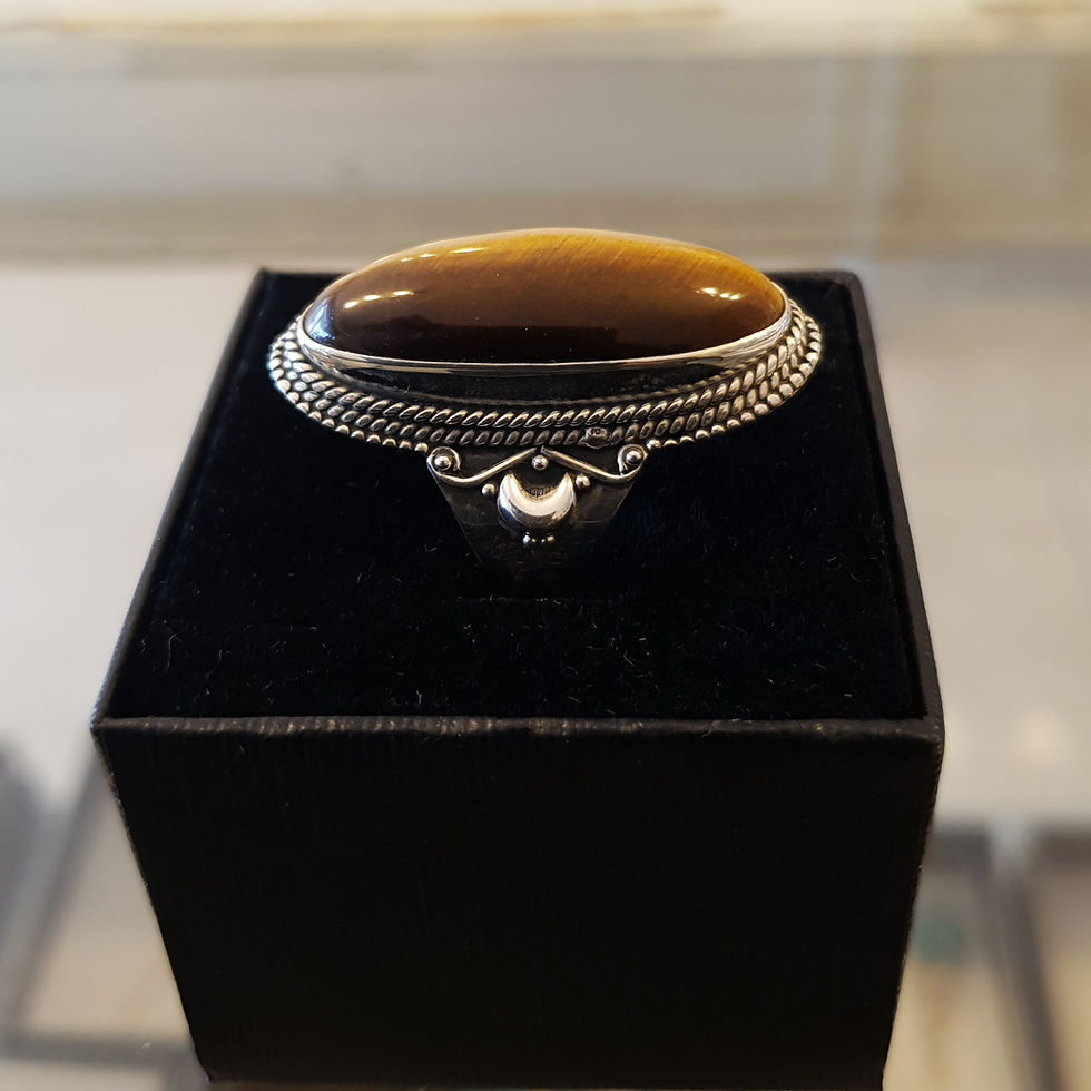 Thumbnail:  Tiger eye gemstone ​​ring,Gemstone ring,925 silver ring,Tiger eye ring