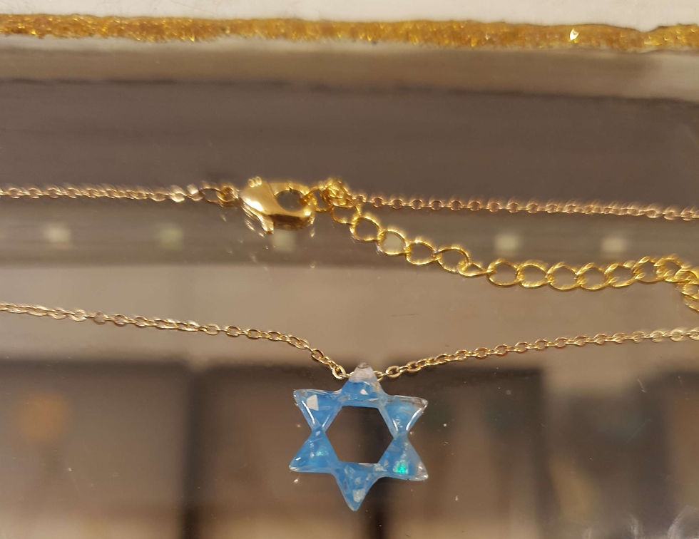Thumbnail:    Star of David necklace  , Blue Star of necklace , Bar mitzvah gift