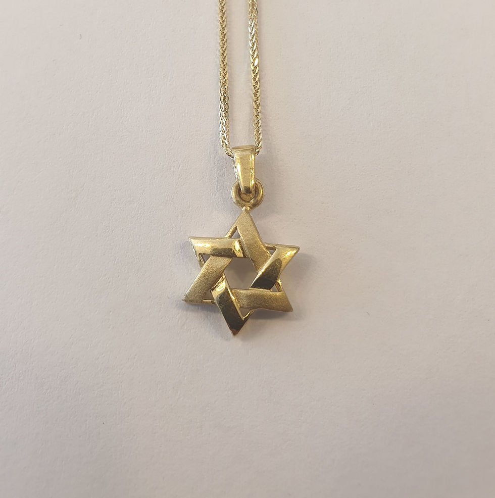 Star of David , Gold Star of necklace , Bar mitzvah gift