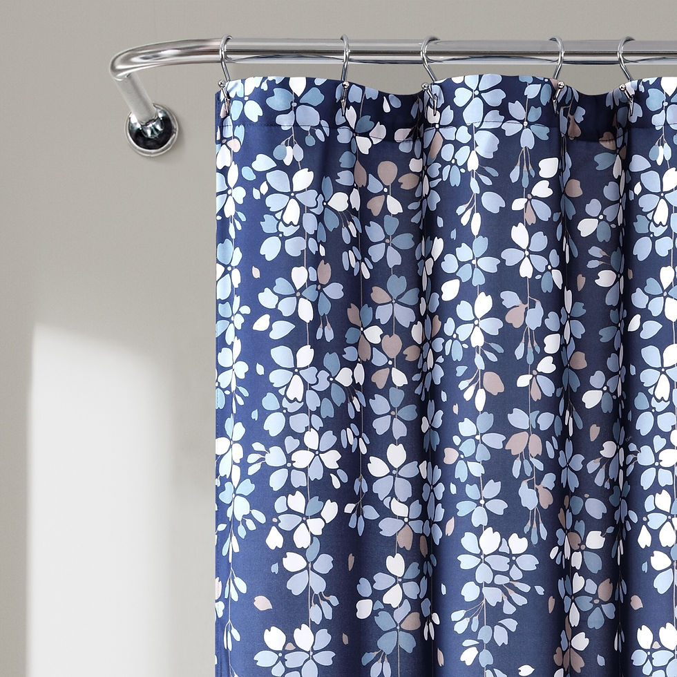 Thumbnail: Lush Decor Weeping Flower Shower Curtain