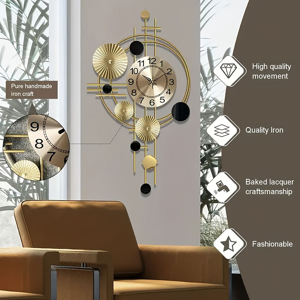 Thumbnail: 3D Metal Wall Art Clock