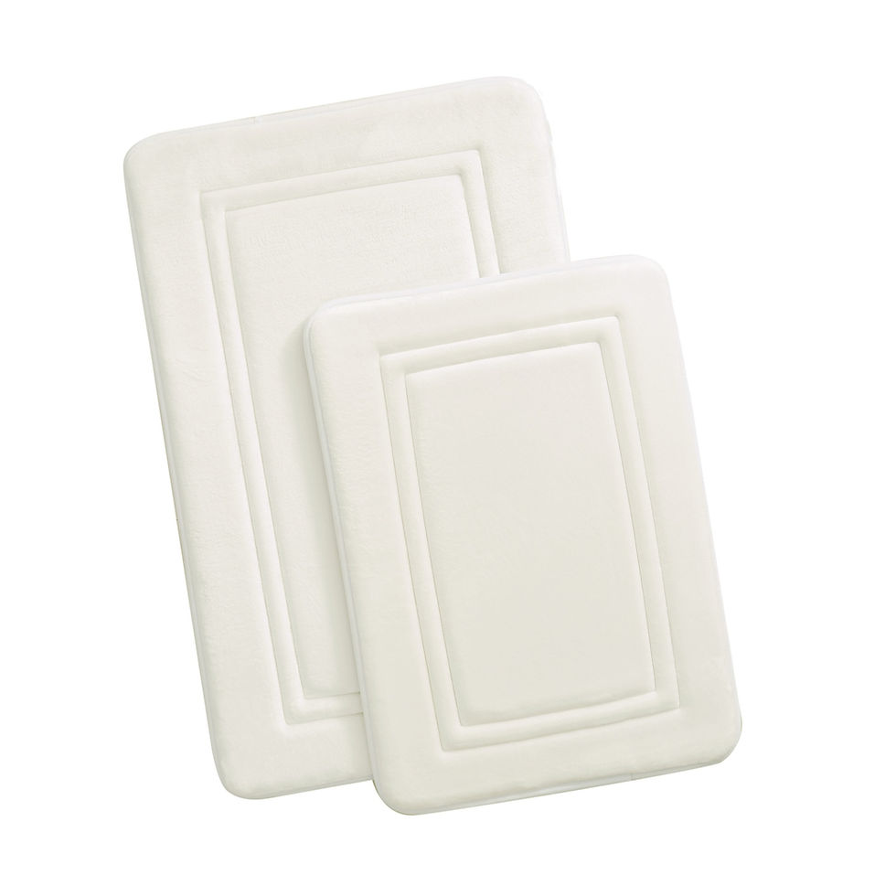 Thumbnail: Luxury Antimicrobial Memory Foam Bath Rug Set
