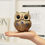 Thumbnail: Gold Owl Statue Decor for Home & Office - Vintage Bird Figurine Gift