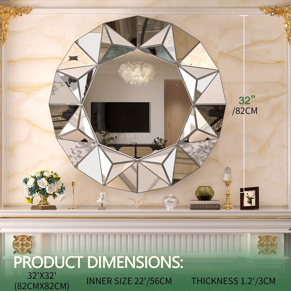 Thumbnail: Round Beveled Edge Wall Mirror