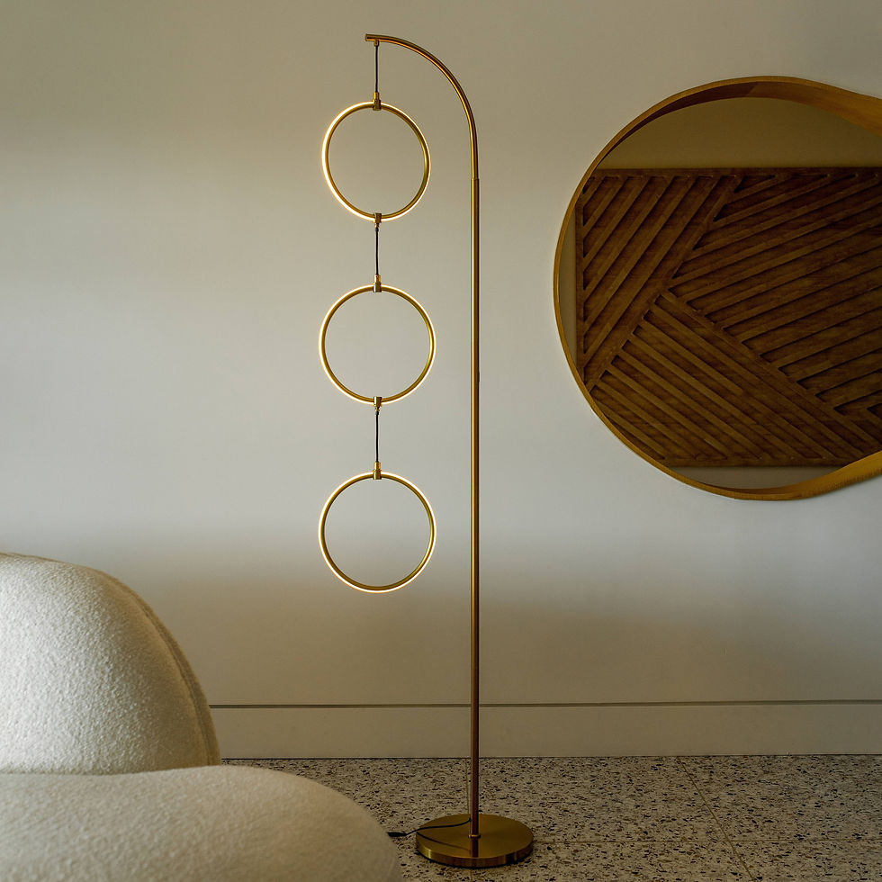 Thumbnail: Brightech Nova 74" LED 3-Ring Luxury Floor Lamp