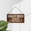 Thumbnail: MIGUMUTU Country Style Wall Decor Funny Dog Puppy Food Wooden Signs 