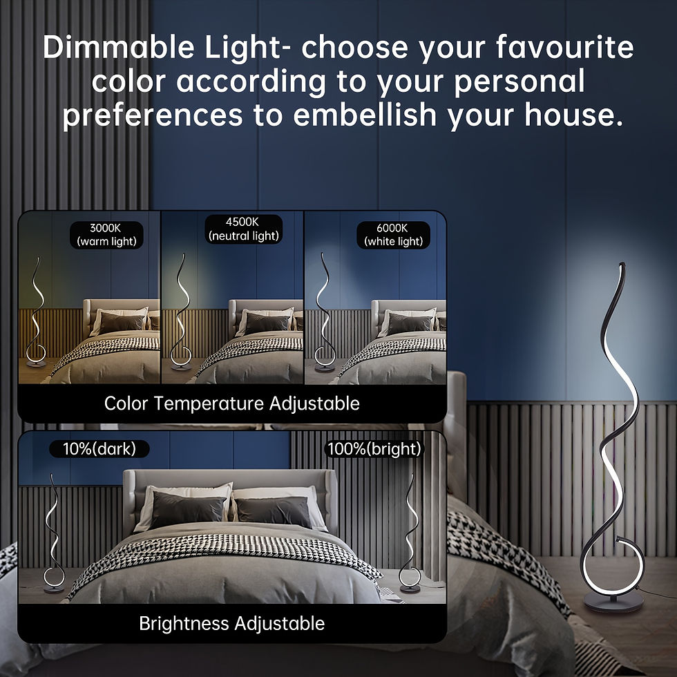 Thumbnail: LED Floor Lamp with Remote for Bedroom