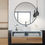 Thumbnail: Round Metal Wall Mirror Modern Decor