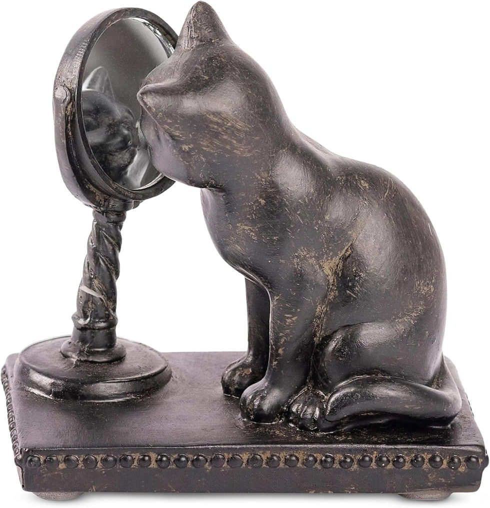 Thumbnail: Young's Inc. Cat Figurine - Cute Cat Statue 
