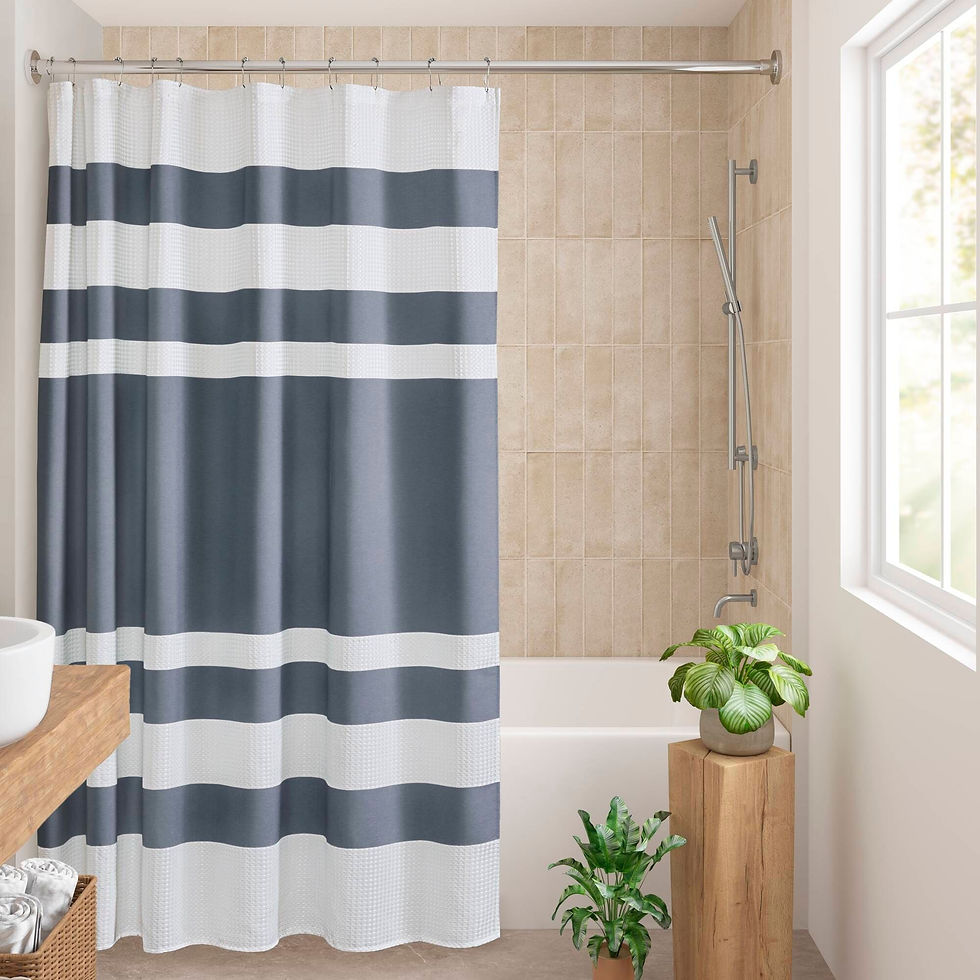 Thumbnail: Madison Park Spa Waffle Shower Curtain