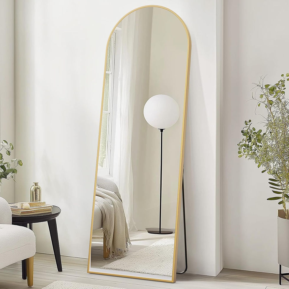 Thumbnail: Arched Full Length Mirror with Stand