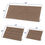 Thumbnail: Subrtex Luxury Chenille Striped Bath Mat Non-slip Plush Rug