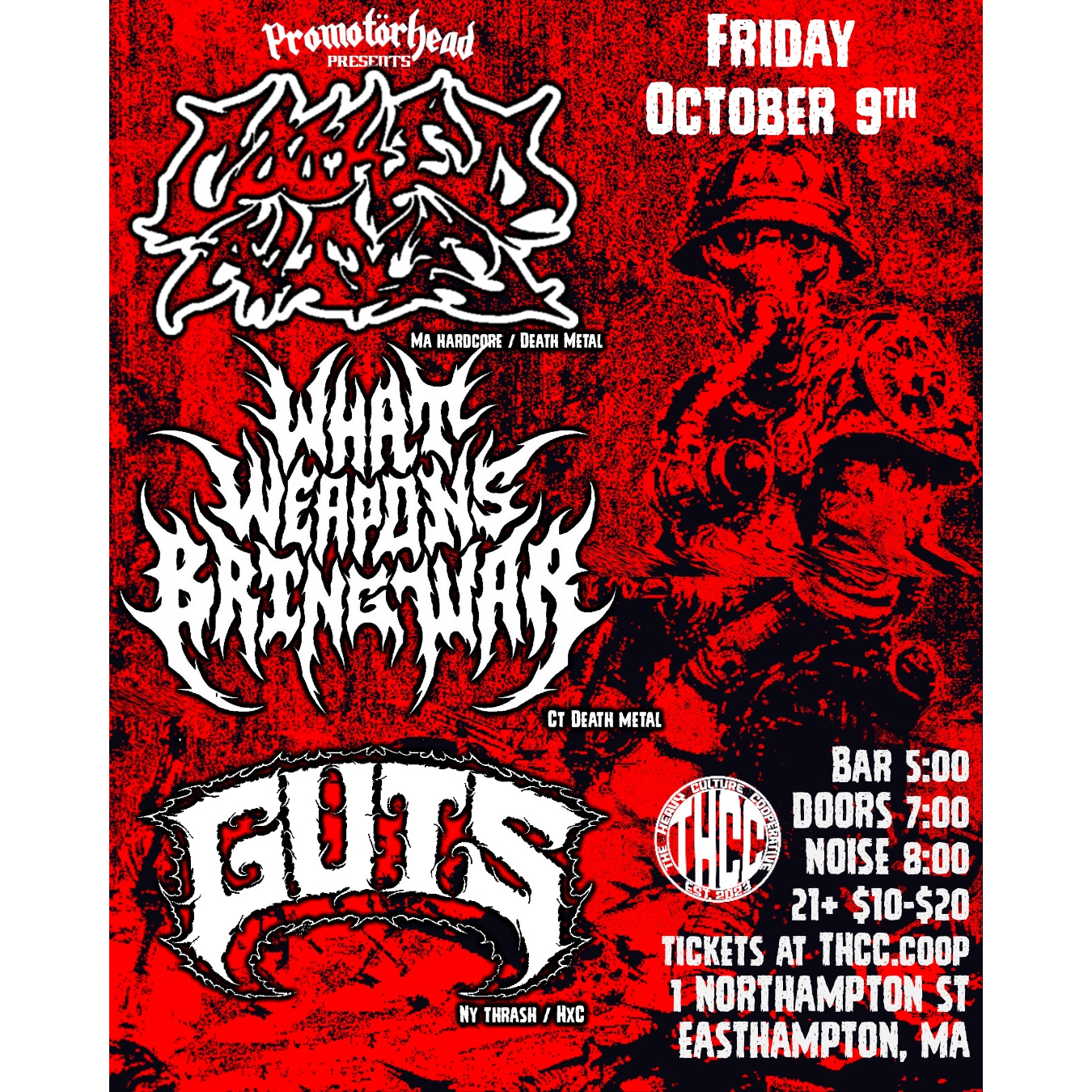 Cooked Alive / What Weapons Bring War  / Guts