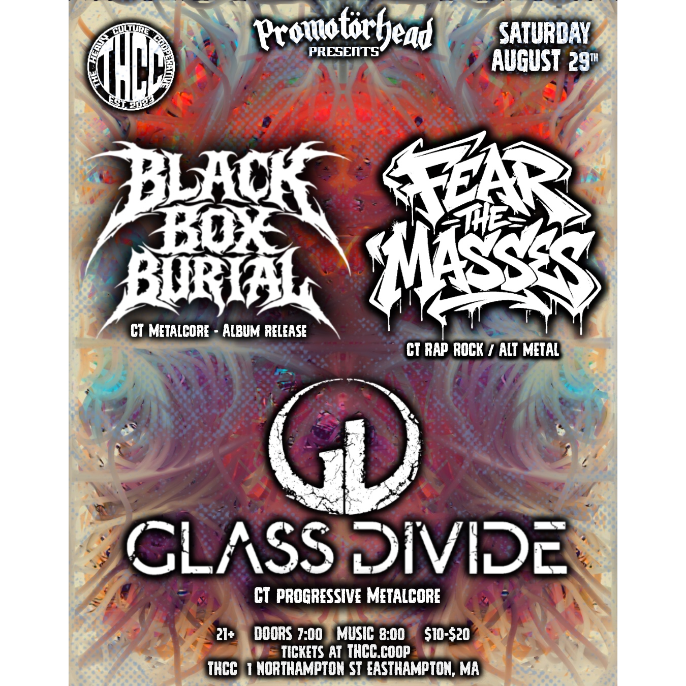 Black Box Burial (album release) / Fear The Masses / Glass Divide