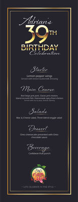 Catering Menu | Creatively April Designs, LLC