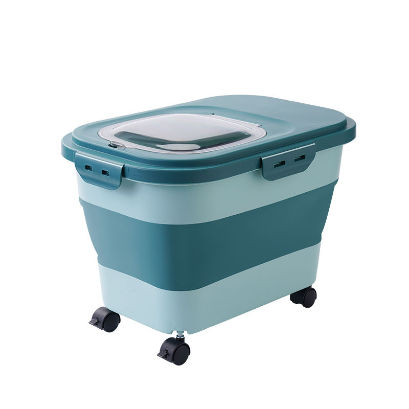 Miniatura: 13/33LB Collapsible Cat Dog Food Storage Container Dry Cat Food Box With Lids Ai