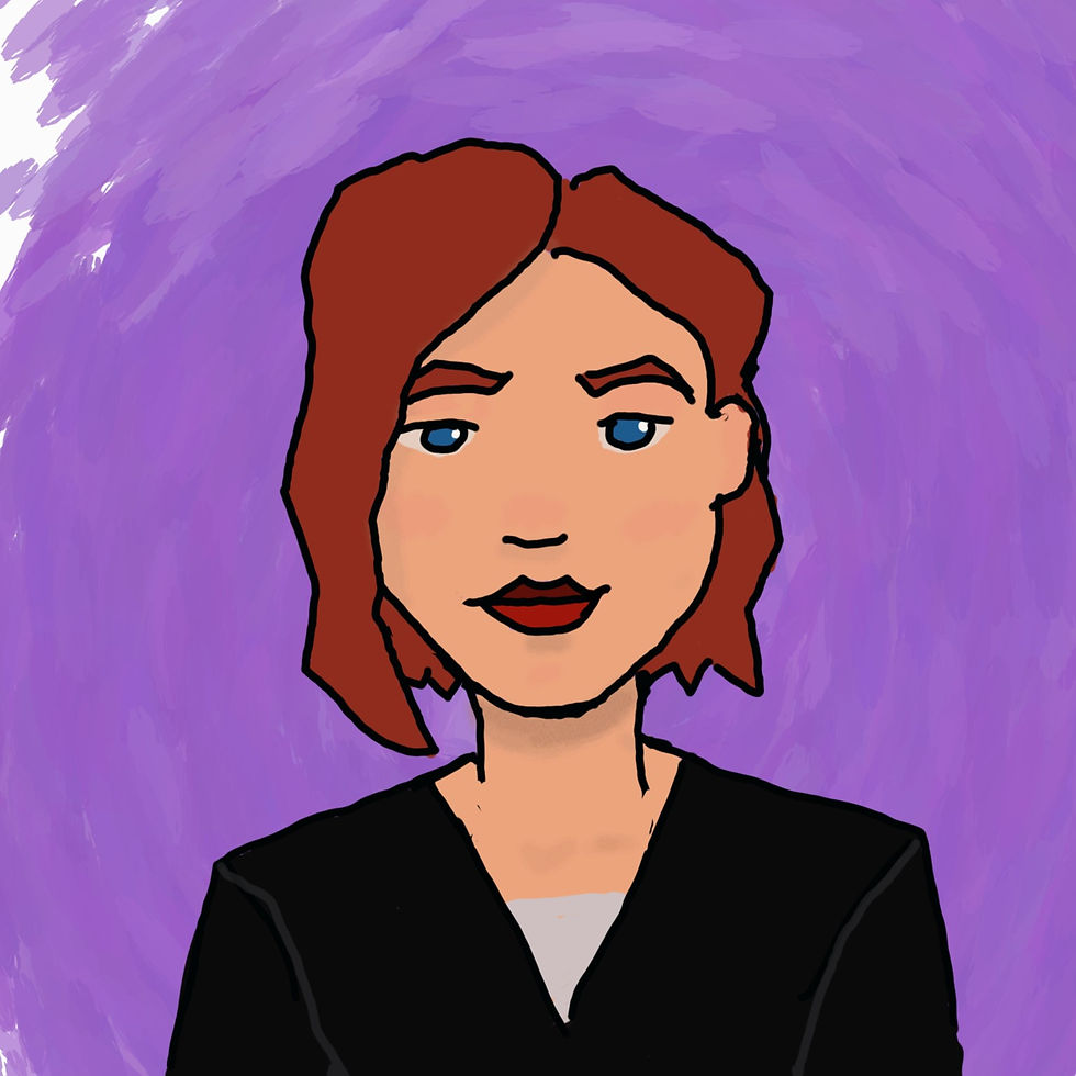 cartoon portrait of author