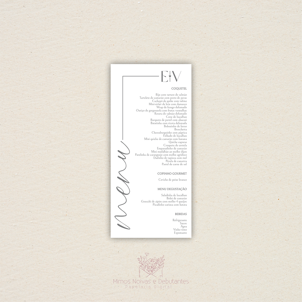 Menu Card