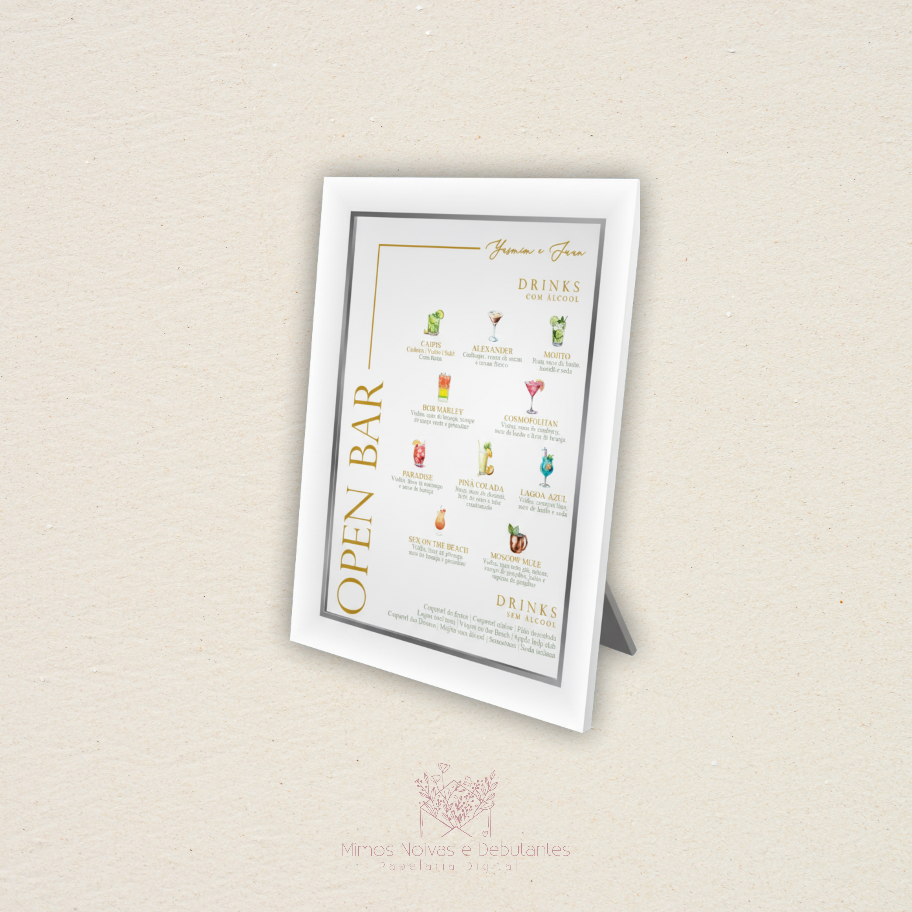 Arte Open Bar Aquarela